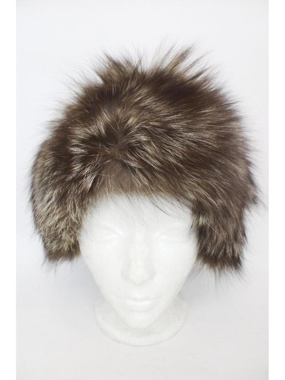 Mint Natural Silver Fox Fur Hat Cap Women Woman Size All